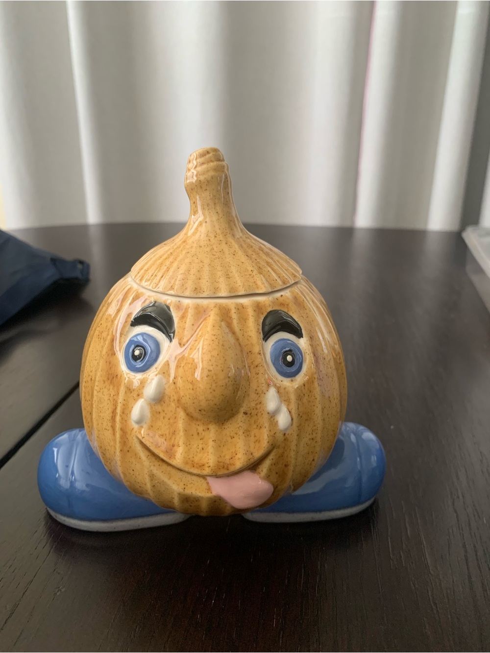 Vintage Anthropomorphic Crying Onion Jar